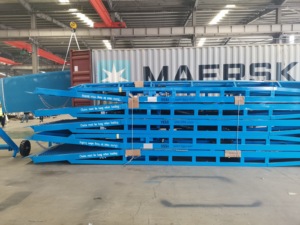 8 Ton 10 Tons 12ton 15 Ton Mobile Boarding Bridge <strong>Container</strong> <strong>Loading</strong> and Unloading <strong>Platform</strong> Manual Dock Leveler - Product Image 4