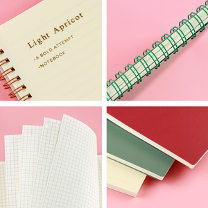 Cuaderno de bobina A5, Color Morandi, Retro, sencillo, para estudiantes, pequeño cuaderno Horizontal, cuaderno de página interior con rejilla - Product Image 3