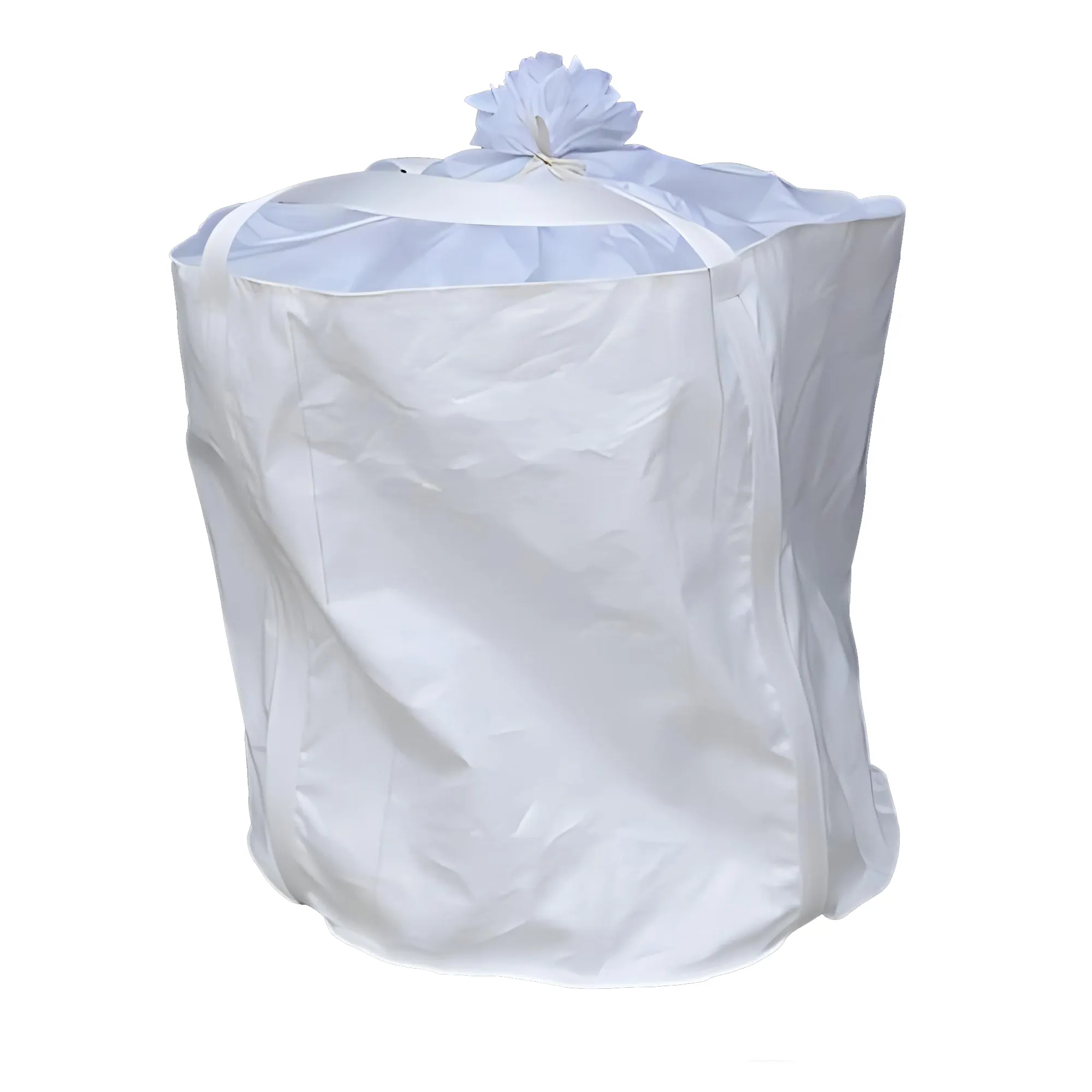 Manufacturers direct sales of white four-ring ton bags, logistics bags, bearing 1t-1.5t ultra-durable container bags