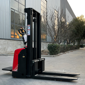Camión apilador hidráulico de 1,5 toneladas totalmente eléctrico, fuente de alimentación Manual, carretillas elevadoras de descarga de carga de paletas usadas nuevas