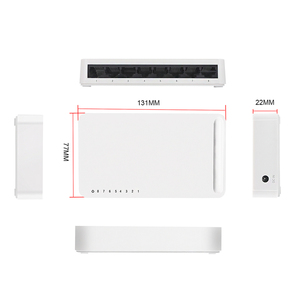8 Port 10/100Mbps Netzwerk-Switches Kunststoff gehäuse IEEE802.3/x/u Standard 8-Port-Netzwerk-Switch 5V Nicht verwalteter Internet-Switch