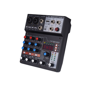 Sistema de consola mezcladora de audio profesional Consola de mezcla de interfaz de audio profesional de 4 canales con micrófono inalámbrico - Product Image 2
