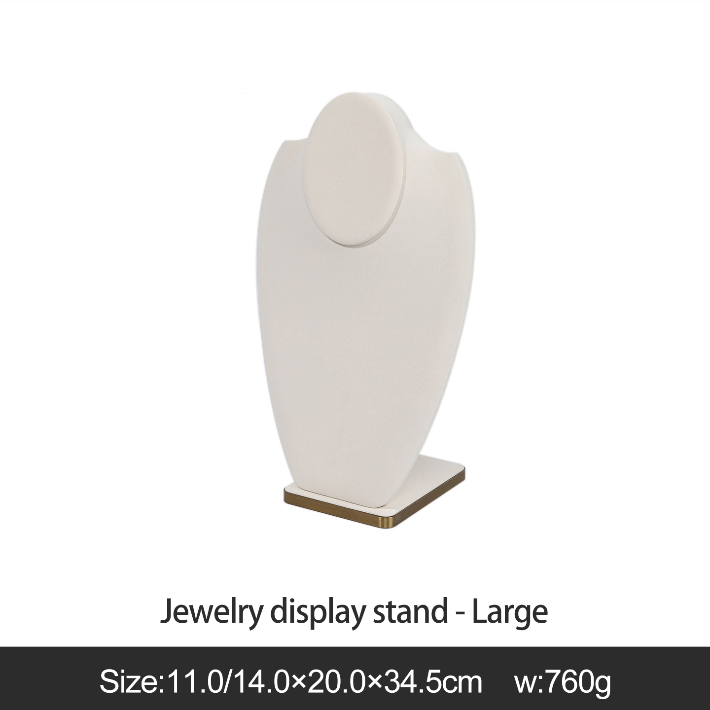 Présentoir à bijoux beige-grand