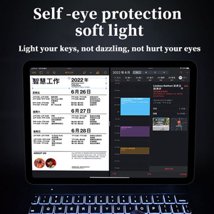 Uogic无线背光键盘，带触摸板笔架便携式平板电脑键盘，适用于苹果Ipad 10.9/11/12.9 - Product Image 4