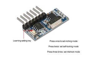 Modulo decodificatore di codice per telecomando Wireless315Mhz 433Mhz RF modulo ricevitore e trasmettitore 7 canali modulo di apprendimento