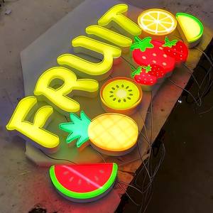 Letreiros LED Externos Direto da Fábrica, Letras em Gel 3D para Sinalização de Lojas, Letras de Parede para Logotipo de Negócios - Product Image 1