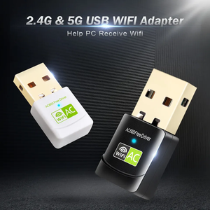 HG 600M çift bant 2.4GHZ/5GHZ kablosuz Wlan alıcı usb wifi adaptörü bilgisayar için - Product Image 3
