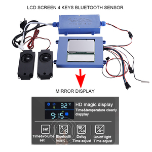WISE Ledミラー調光器マルチタッチキーコントロールBluetoothスピーカーWIFI & 時間 & 温度センサースイッチ画面液晶 - Product Image 3