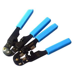 Cat5e/Cat6 Keystone Jack & modüler fişler telekom parçaları için tel kesici ile profesyonel 8P8C cırcır tasarım RJ45 sıkma aracı - Product Image 3