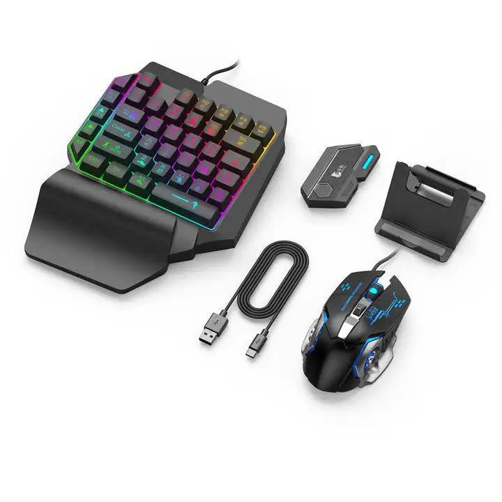 Top Fashion 4 en 1 Game Converter con Mouse y Keyboard Converter Combo Pack Set para controlador de juegos móvil