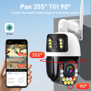 Q9スマート8MP 6インチデュアルレンズWIFI PTZ防犯カメラ50xズームIRナイトビジョンPIRモーション検出モニター - Product Image 4