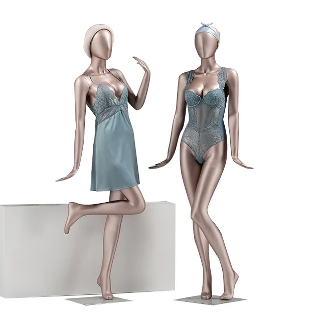 Grand mannequin suspendu buste bikini sous-vêtements femme recourbé mannequin intégral
