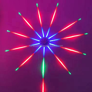 Rgb צבעוני קול אינטליגנטי נשלט הוביל זיקוקים אור רצועת אור דקורטיבית תאורת זיקוקים