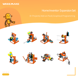 Original Home Inventor Expansion Kit Mechanisches STEM Block Building Training Erstellen Sie 8 Smart Project in Home Stem Robots for Home