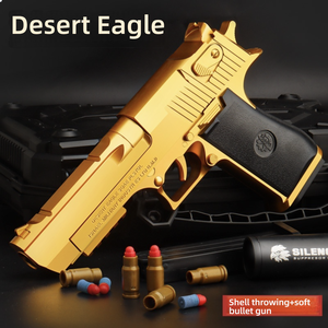 ปืนยิงของเล่นดูเหมือนปืนจริงปืนของเล่นนกอินทรีทะเลทรายทำจากพลาสติกมีกระสุนและกระโดดออกมา - Product Image 4