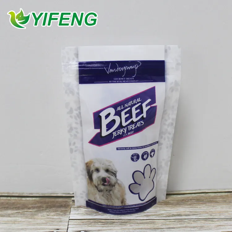 Confezionamento personalizzato cibo per animali domestici cane Mylar Foil Ziplock in Pouch con cerniera per imballaggio con chiusura a Zip in alluminio borsa