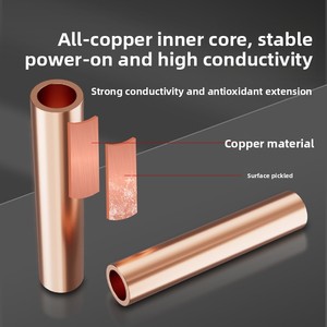 GT красная медная быстросъемная соединительная трубка, чистая медная полая КАБЕЛЬНАЯ СОЕДИНИТЕЛЬНАЯ с проводкой, обжимные клеммы, аксессуары - Product Image 2