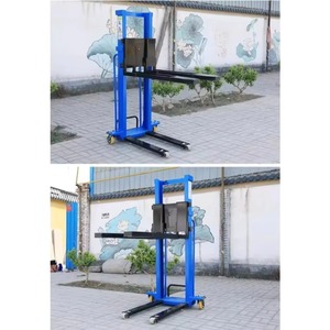 Carretilla elevadora eléctrica portátil automática con manejo hidráulico para carga y descarga - Product Image 3