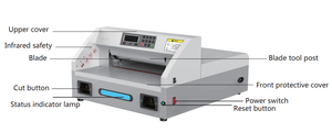 Factory Direct Sale Paper Trimmer E330S Electric Guillotine Type Paper <strong>Cutter</strong> 330mm for Office Use - Product Image 3