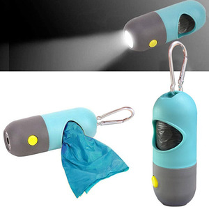 LED Pet çöp torbası dağıtıcı taşınabilir plastik ve EPI saklama kutusu ile sınır ötesi çevre dostu köpek Poop seçici - Product Image 3