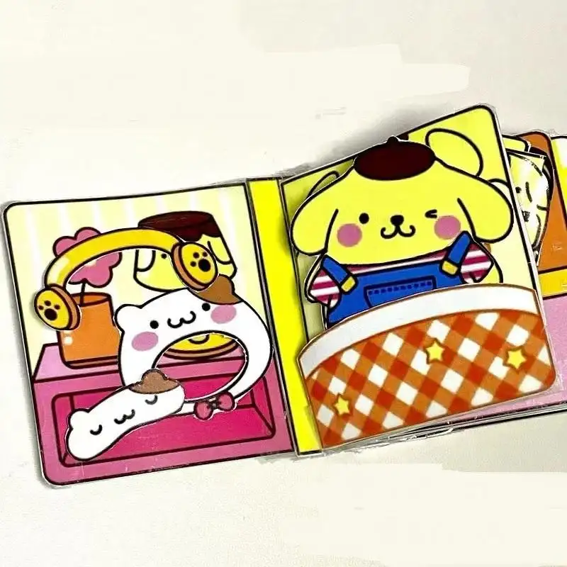 ชุดของขวัญการ์ตูนสมุดบันทึกน่ารักสำหรับเด็กนักเรียนเด็กชุดของเล่น Kuromi Melody DIY