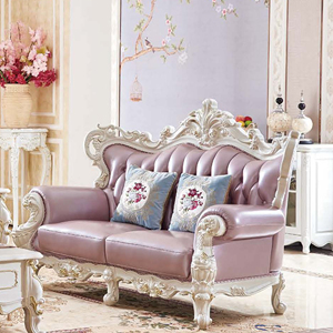 Canapé <span class=keywords><strong>divan</strong></span> européen de luxe en cuir et bois sculptés à la main, canapé artistique en bois sculpté pour la décoration intérieure moderne - Product Image 3