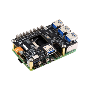Ahududu Pi 5 PCIe USB 3.2 Gen1 genişleme kartı PI5 adanmış adaptör panosu 4 Onboard USB portları sürücü ücretsiz tak ve çalıştır