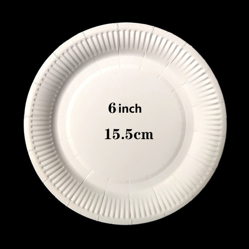 Plaque blanche de 6 pouces