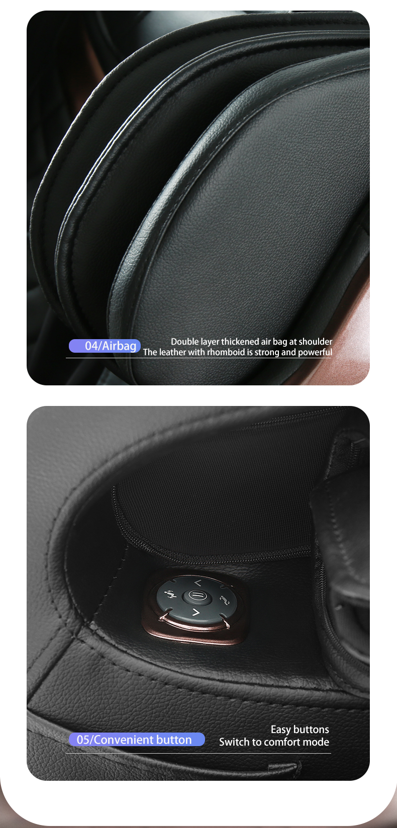 Jare A631L Luxury 4D Multifunction SL Track   Full Body  Air Bags Zero Gravity  Shiatsu Recliner Foot Roller  Massage Chair