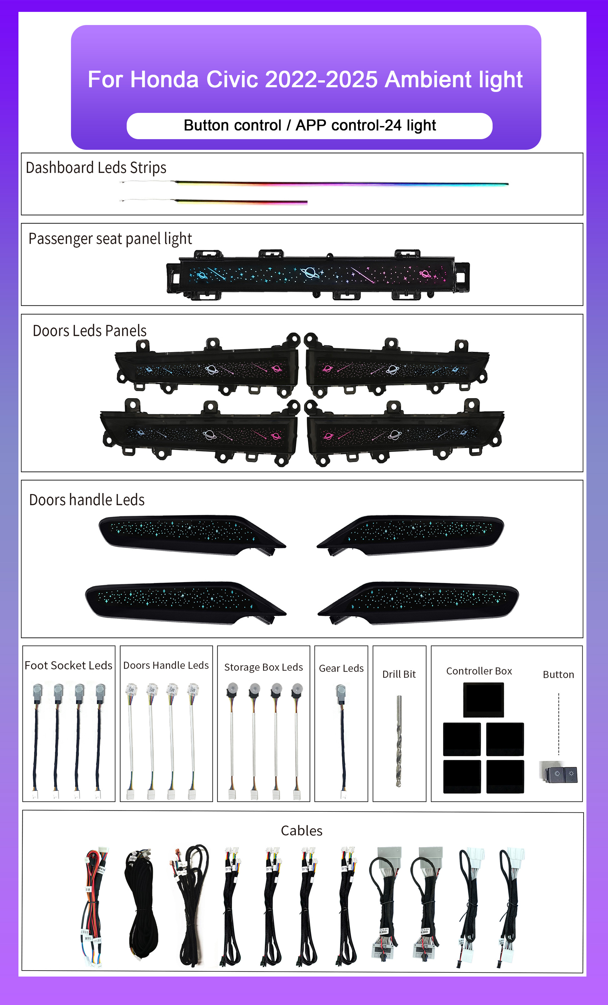 Starry Sky Style 24in1