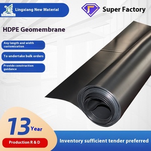 Fishpond eğim koruması için HDPE polietilen geomembran sulak ve yapay göl depolama Anti-sızıntı membran inşa - Product Image 4
