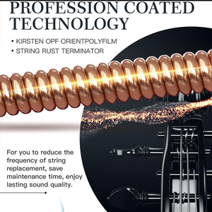 Venta caliente Coated String 11/52 High-Carbon Hexangular Steel String Venta al por mayor Cuerdas de guitarra acústica - Product Image 6