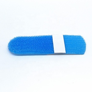 Custom Size Self Adhesive Blue Color <strong>on</strong> <strong>Same</strong> <strong>Side</strong> Self Sticking Nylon Fastener Tape Circle Adjustable <strong>Hook</strong> and <strong>Loop</strong> Cable Ties - Product Image 1