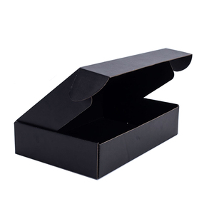 Tùy chỉnh màu đen <span class=keywords><strong>folfing</strong></span> hộp đồ trang sức quà tặng lưu trữ carton rỗng máy bay sóng vận chuyển giày quần áo Hộp bao bì - Product Image 4