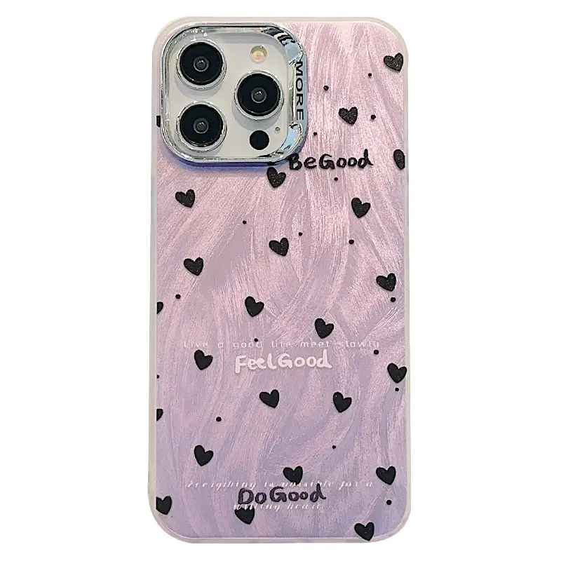 Mode Luxe Glanzende Mobiele Telefoon Case Achterkant Cover Roze Dot Vrouwen Voor Iphone 11 Hoesjes 12 13 14 15 Pro