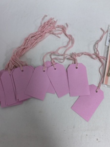 <strong>Custom</strong> Luxury Garment <strong>Tags</strong> Kraft Paper <strong>Tags</strong> Print Name Logo Plastic Hang <strong>Tag</strong> With <strong>String</strong> Paper Hangtags for Clothing Own Logo - Product Image 2