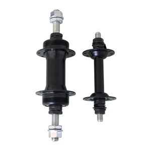 Moay-ơ bánh xe đạp thép cho xe BMX trước/sau 16 nan hoa, màu đen, kiểu nút tháo nhanh, lắp bu lông, thiết kế kín - Product Image 1