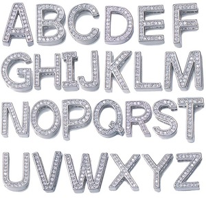 Großhandel Schiebe-Charms Großbuchstaben-BH und Hundehalsband und Schiebe-Buchstaben-Kits zubehör - Product Image 6