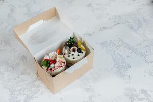 Tùy chỉnh cá nhân packaginboxaper hộp chrifood hiển thị boxbox trong bulkfood container Kraft Giấy Bánh hộp bánh bao bì - Product Image 3