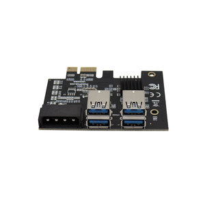 อะแดปเตอร์ PCIE USB หนึ่งสำหรับสี่3.0กราฟิกการ์ด1To การ์ดพีซี Riser ขยายตัว4ชิ้น - Product Image 2