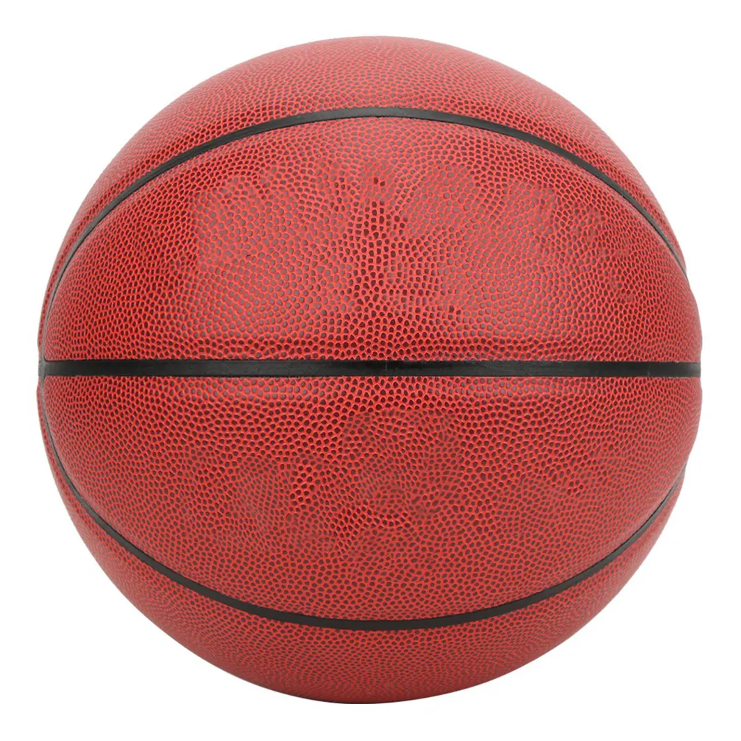 Pelota de baloncesto personalizada para exteriores, balón de baloncesto de cuero PU, no 7 pelota de juego para interior y exterior