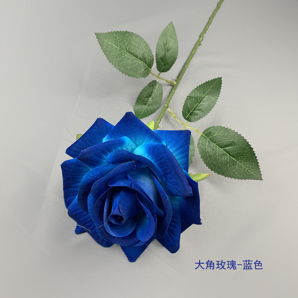 Rosa Cornuda Grande - Azul