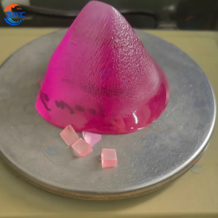 O rubi óptico usa Al2o3 para sintetizar safira colorida safira dopada cristal único