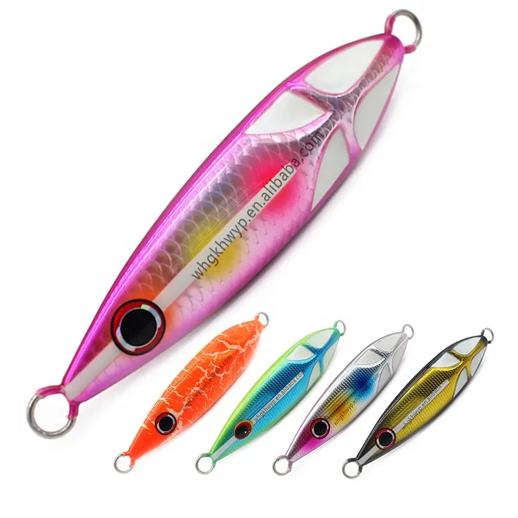 160g Luminous Saltwater Vertical Metal Jigs De Peche Jigging Lure para atún