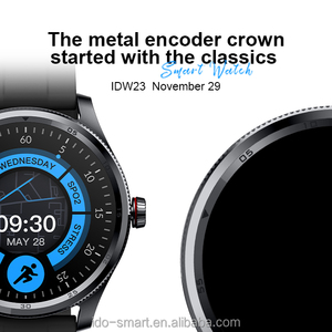 2024 Electronics Metal <strong>Encoder</strong> Crown Round Fashion Smart Watch 1.38&quot;IPS Alexa Voice IP68 Waterproof Heart Rate for IOS&amp;Android - Product Image 3