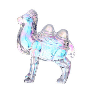 هدية تذكارية ملونة الكريستال الجمل تمثال الحديثة المنزل الكريستال زخرفة الزجاج - Product Image 5