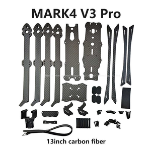 MARK4 V3 Pro 13-inch karbon Fiber Drone çerçeve FPV geçişi kaptan dayanıklılık büyük yük FPV 4 eksen Traversing makinesi uzun menzilli - Product Image 6