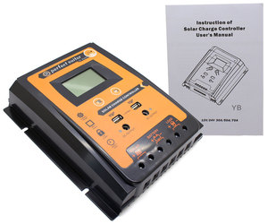 12V/24V Auto PWM Intelligenter Solar laderegler Regler LCD-Anzeige USB-Ausgang für Lithium-und Blei-Säure-Batterie