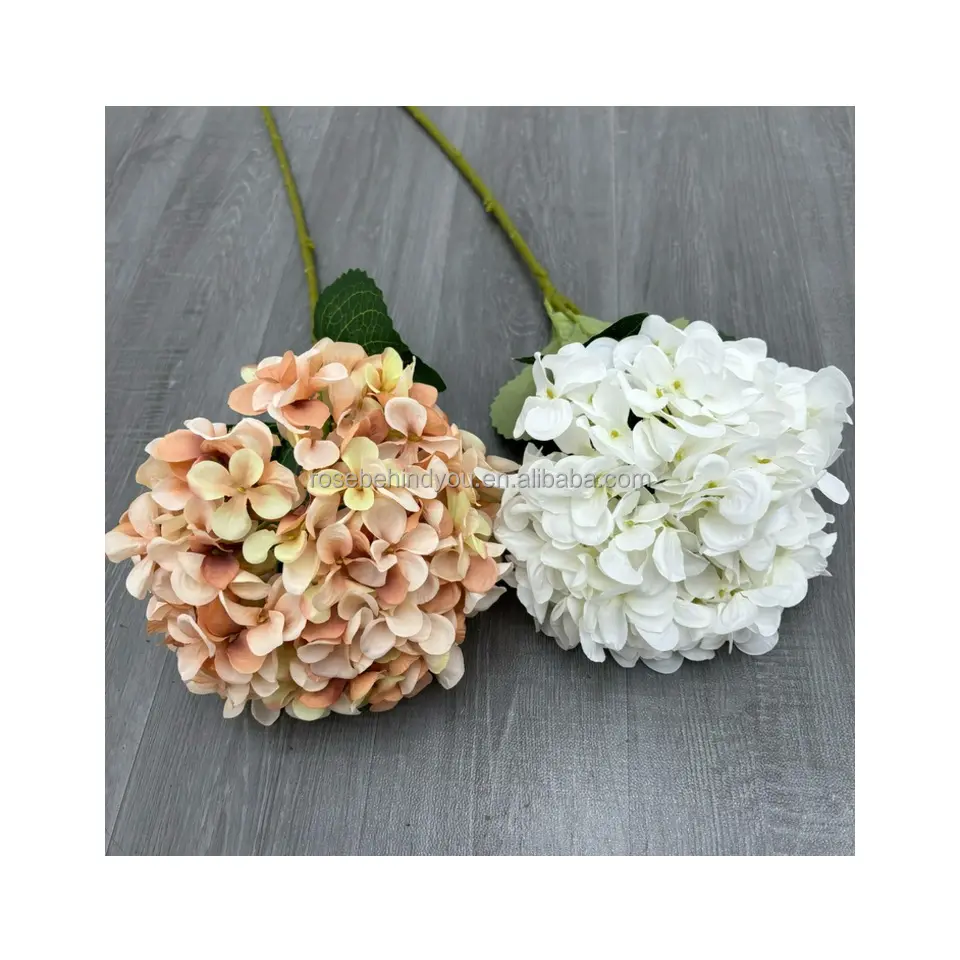 Artificial solo Aisha Hortensia flor artificial decoración del hogar tela de fieltro flores artificiales hechas a mano