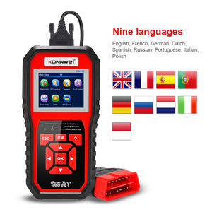 Konnwei KW850 Professional OBD2 kann das Werkzeug scannen Handheld Universal Vehicle Code Reader Scanner Rote Farbe für Test geräte - Product Image 4